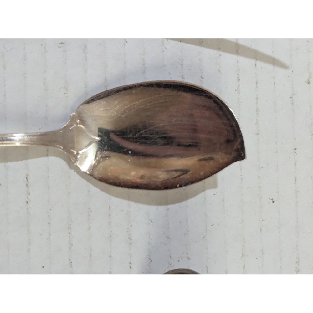 Holmes & Edwards May Queen Silverplate Meat Fork Jelly Server Ladle 3pc Set